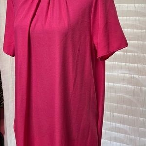 Pink short sleeve Dress with pockets